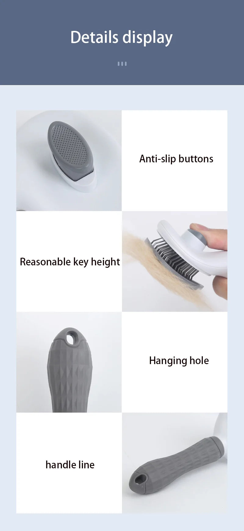 SheddyBuddy Stainless Grooming Comb